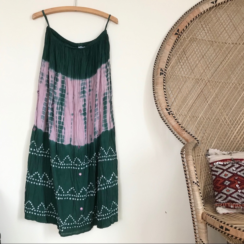 Vintage Indian tie dye skirt size M - Picture 1 of 6